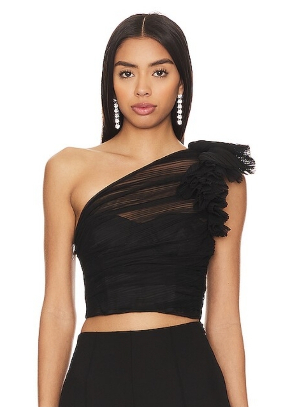 Majorelle Soriya Black Top Size Medium In Excellent Condition